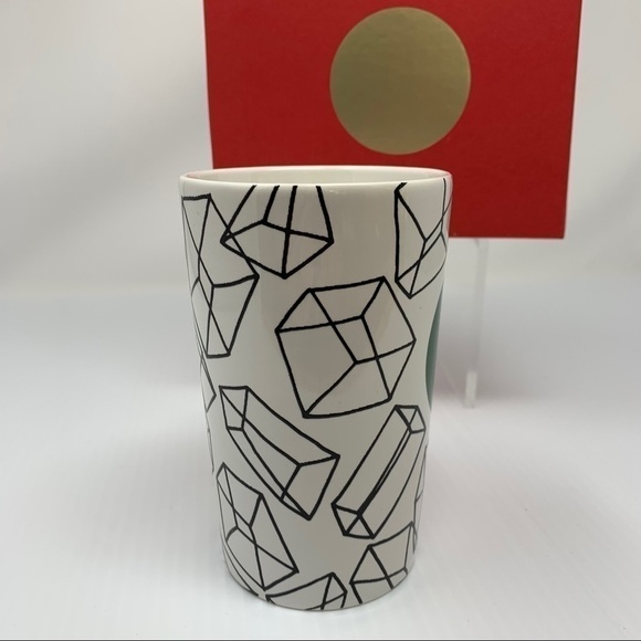 Starbucks Coffee Mug 2014 Geometric Cubes Gift Boxed New - Picture 5 of 9